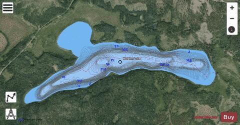 Holden Lake depth contour Map - i-Boating App - Satellite