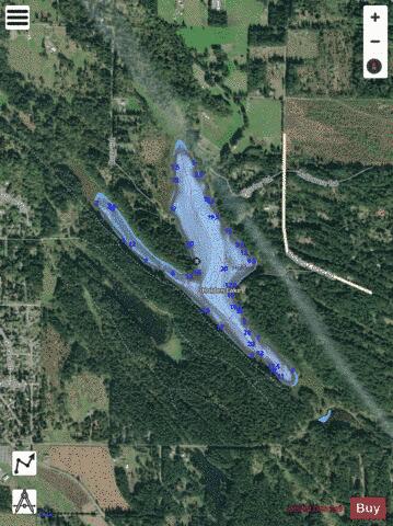 Holden Lake depth contour Map - i-Boating App - Satellite
