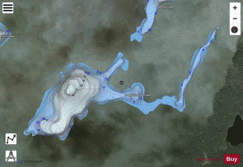 Hoopatatkwa Lake depth contour Map - i-Boating App - Satellite