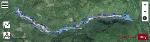 Humamilt Lake depth contour Map - i-Boating App - Satellite