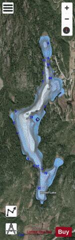 Idabel Lake depth contour Map - i-Boating App - Satellite