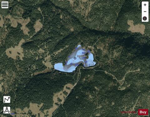 Isobel Lake depth contour Map - i-Boating App - Satellite