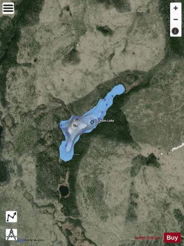 Jackson Lake depth contour Map - i-Boating App - Satellite