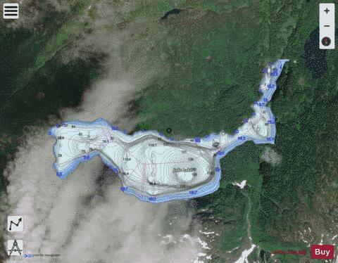 Jade Lake depth contour Map - i-Boating App - Satellite