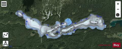 Jarvis Lakes depth contour Map - i-Boating App - Satellite