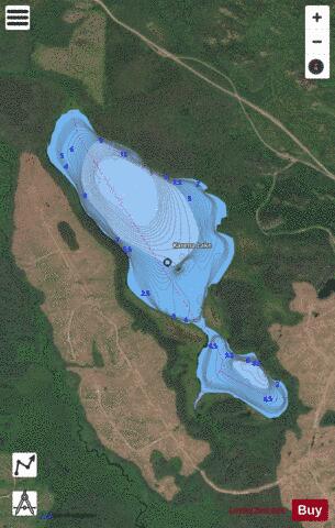 Karena Lake depth contour Map - i-Boating App - Satellite