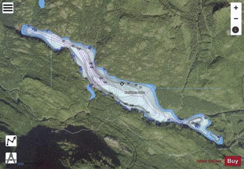 Kathleen Lake depth contour Map - i-Boating App - Satellite