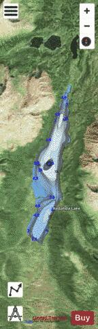 Kedahda Lake depth contour Map - i-Boating App - Satellite