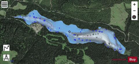 Keefer Lake depth contour Map - i-Boating App - Satellite