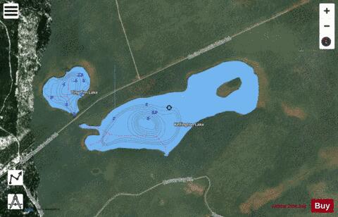 Kellington Lake depth contour Map - i-Boating App - Satellite