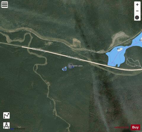 Kettle Lake #2 depth contour Map - i-Boating App - Satellite