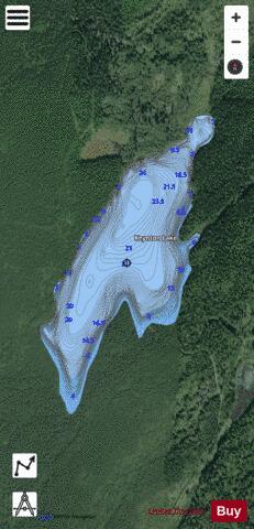 Keynton Lake depth contour Map - i-Boating App - Satellite