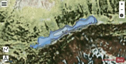 Klahowya Lake depth contour Map - i-Boating App - Satellite