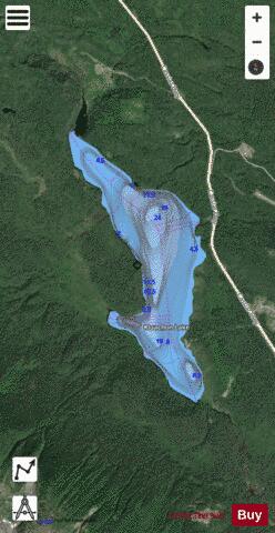 Kluachon Lake depth contour Map - i-Boating App - Satellite