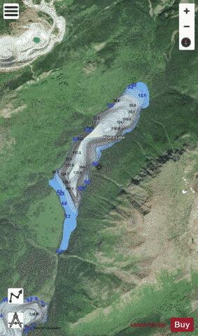 Kluea Lake depth contour Map - i-Boating App - Satellite