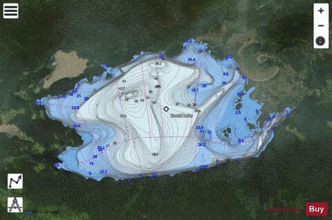 Kostal Lake depth contour Map - i-Boating App - Satellite