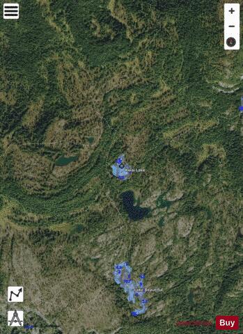 Kwai Lake depth contour Map - i-Boating App - Satellite
