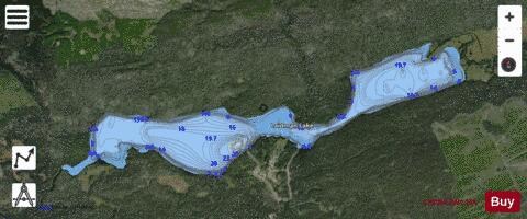 Laidman Lake depth contour Map - i-Boating App - Satellite