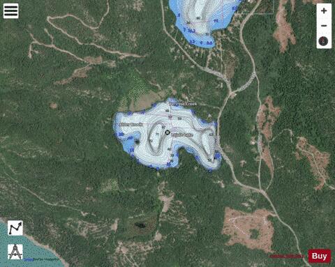 Lajoie Lake depth contour Map - i-Boating App - Satellite