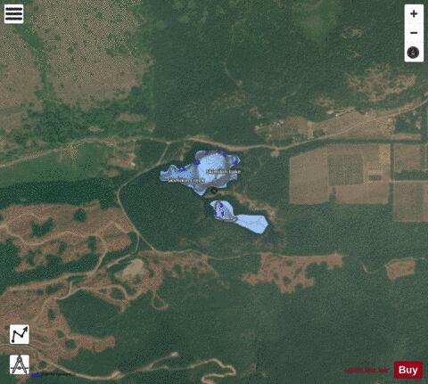 Lake Skimikin depth contour Map - i-Boating App - Satellite