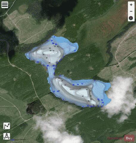 Lamb Lake depth contour Map - i-Boating App - Satellite