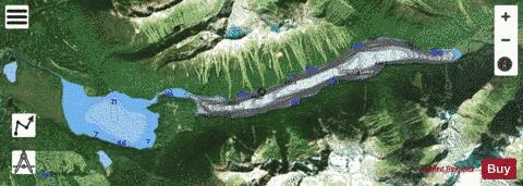 Lanezi Lake + Sandy Lake depth contour Map - i-Boating App - Satellite