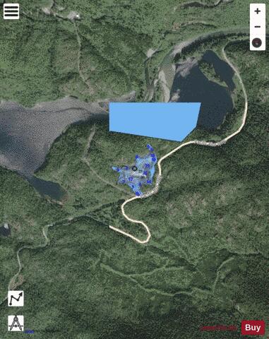 Larry Lake depth contour Map - i-Boating App - Satellite