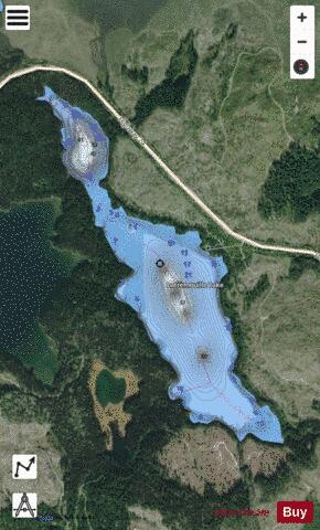 Latremouille Lake depth contour Map - i-Boating App - Satellite