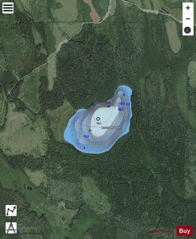 Lazaroff Lake depth contour Map - i-Boating App - Satellite