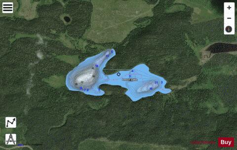 Leech Lake depth contour Map - i-Boating App - Satellite