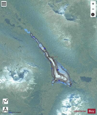 Letain Lake depth contour Map - i-Boating App - Satellite