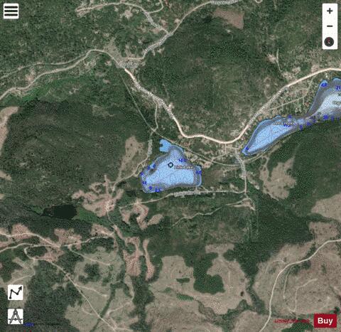 Link Lake depth contour Map - i-Boating App - Satellite