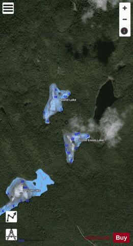 Little Eneas Lake depth contour Map - i-Boating App - Satellite