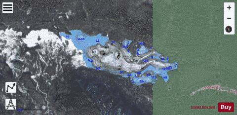 Long Mountain Lake depth contour Map - i-Boating App - Satellite