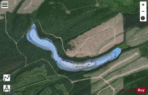 Loop Lake depth contour Map - i-Boating App - Satellite