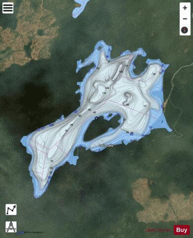 Lorin Lake depth contour Map - i-Boating App - Satellite