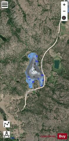 Mahoney (Maloney) Lake depth contour Map - i-Boating App - Satellite