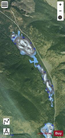 Upper Manson Lake depth contour Map - i-Boating App - Satellite