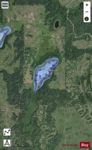 Marais Lake depth contour Map - i-Boating App - Satellite