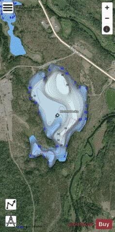 Marmot Lake depth contour Map - i-Boating App - Satellite