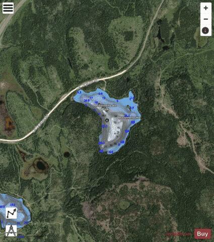 Mcconnell Lake depth contour Map - i-Boating App - Satellite