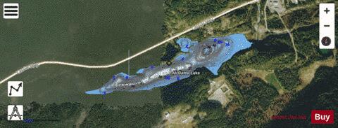 McDame Lake depth contour Map - i-Boating App - Satellite