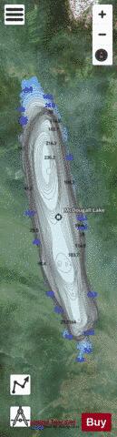 McDougall Lake depth contour Map - i-Boating App - Satellite