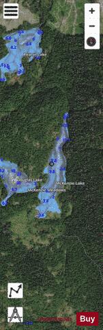 Mckenzie Lake depth contour Map - i-Boating App - Satellite