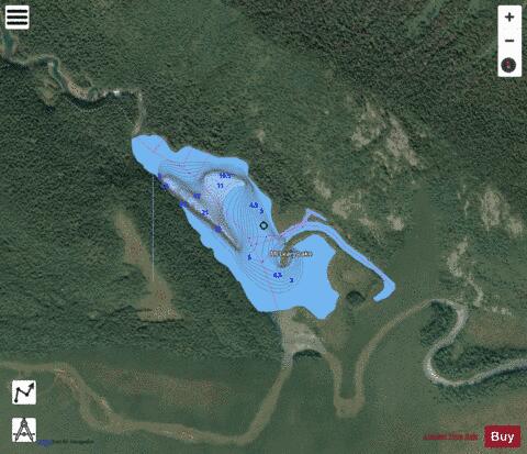 McLeary Lake depth contour Map - i-Boating App - Satellite