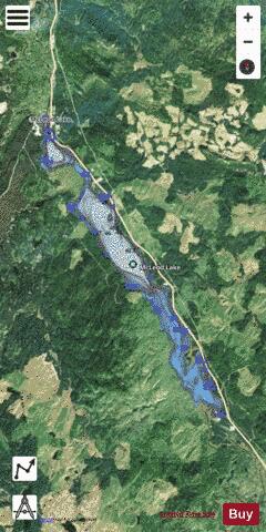 Mcleod Lake depth contour Map - i-Boating App - Satellite