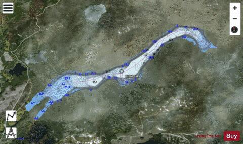 Miner Lake depth contour Map - i-Boating App - Satellite