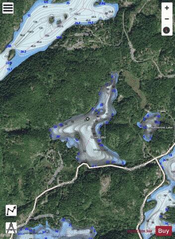 Mixal Lake depth contour Map - i-Boating App - Satellite