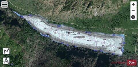 Momich Lake depth contour Map - i-Boating App - Satellite