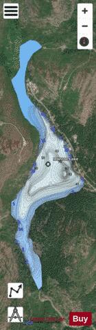 Monroe Lake depth contour Map - i-Boating App - Satellite